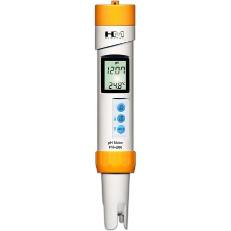 Medidor digital impermeable de profundidad, 0-14 PH y temperatura HYDROFARM - PH-200