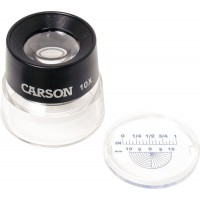 Lupa 10X Carson con Retículo  (LL-20)