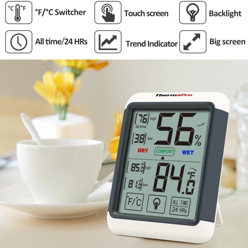 Termohigr metro Digital ThermoPro TP 55